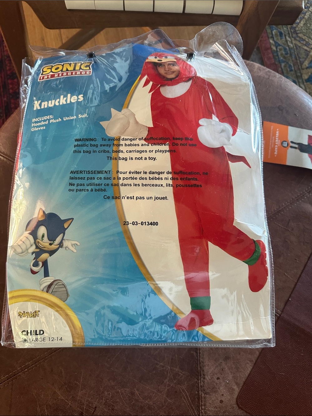 Knuckles Kids One-Piece Costume - Red